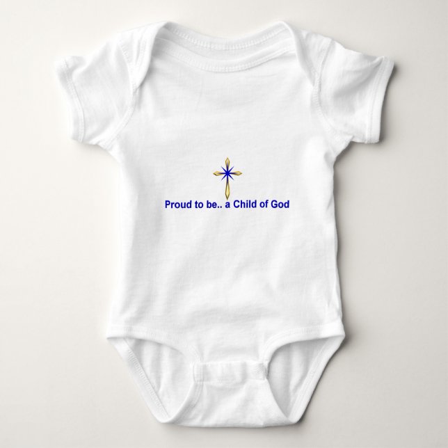 Kind Gottes Christlich Baby Strampler (Vorderseite)