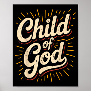 Kind Gottes Christlicher Glaube Poster