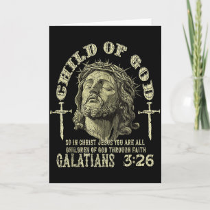 Kind Gottes Galater 3_26 Bibelvers Christlich Karte