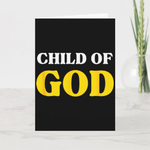Kind Gottes, Geliebter Gesegneter, Christlicher Gl Karte
