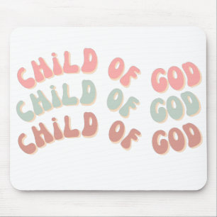 Kind Gottes Retro Waves Mousepad