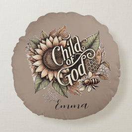 Kind Gottes Rundes Kissen