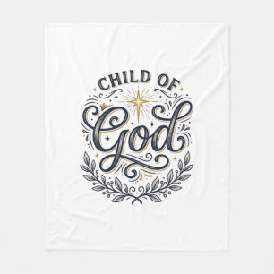 Kind Gottes Vintage-Engraving-Shirt-Design_1 Fleecedecke