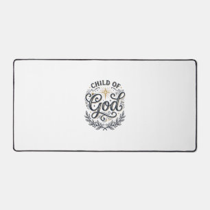 Kind Gottes Vintage-Engraving-Shirt-Design_1 Schreibtischunterlage