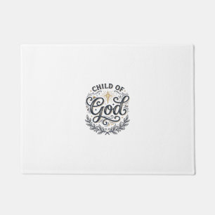 Kind Gottes Vintage-Engravings-Shirt-Design_1 Fußmatte