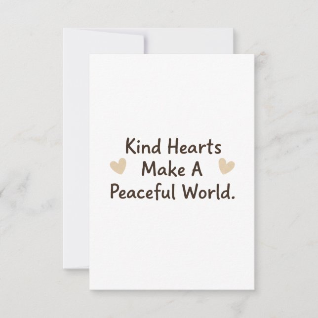 Kind Hearts Dankeskarte (Vorderseite)