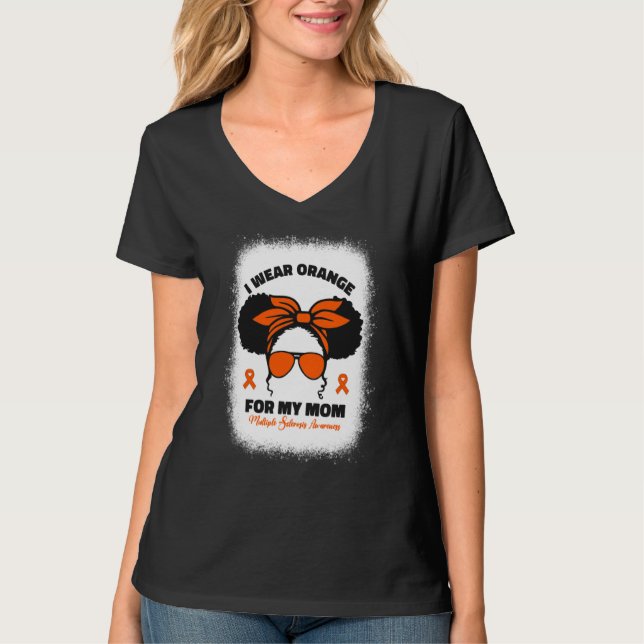 Kind Ich trage Orange für meine Mutter MS Multiple T-Shirt (Vorderseite)