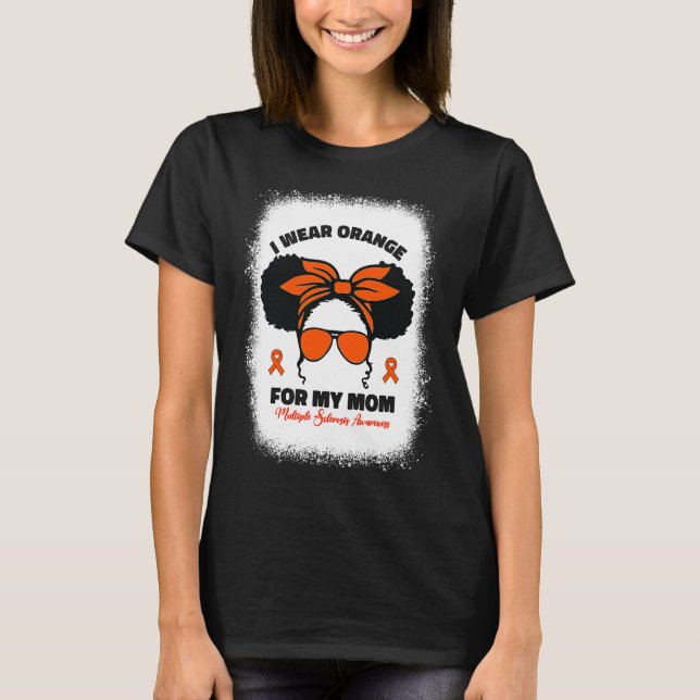 Kind Ich trage Orange für meine Mutter Ms Multiple T-Shirt (Vorderseite)