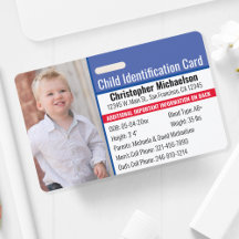 Kind-ID-Identifikation Notfallallergie-Foto