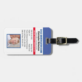 Kind-ID-Identifikation Notfallallergie-Foto Gepäckanhänger