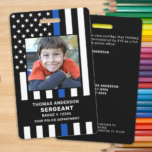 Kind-ID — Polizeibeamter für Foto Ausweis