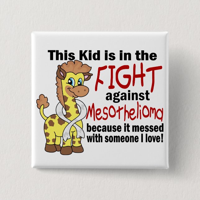 Kind im Kampf gegen Mesotheliom Button (Vorderseite)