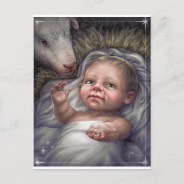 Kind im Manager Postkarte (Vorderseite)