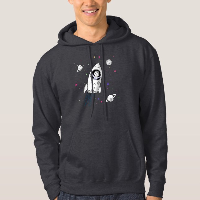 Kind im Weltraum Hoodie (Vorderseite)