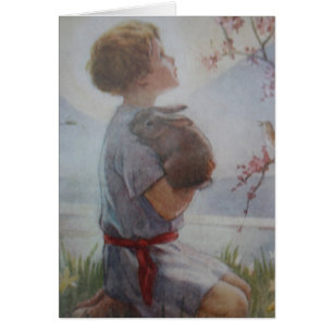 Kind in der Gebets-Karte