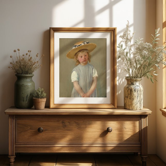 Kind in einem Strohhut | Mary Cassatt Poster (Von Creator hochgeladen)