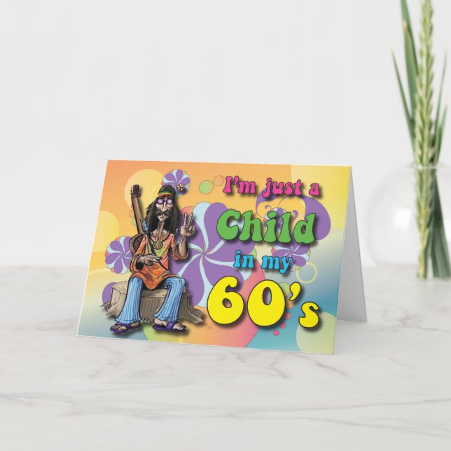 Kind in meine Sechziger Karte (Vorderseite)