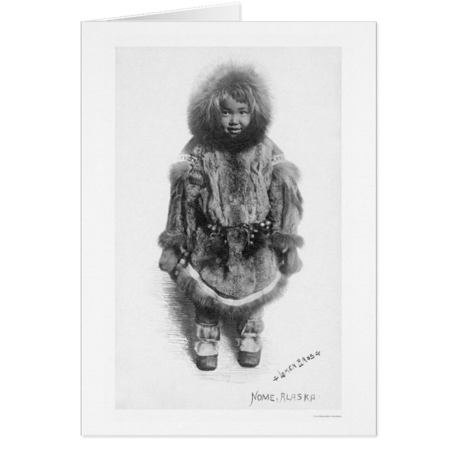 Kind in Pelz Nome Alaska 1920 (Vorne)