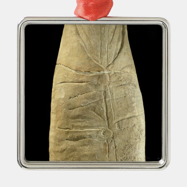 Kind in swaddling Kleidung Silbernes Ornament (Vorne)