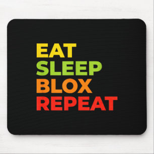 Kind isst schläft Blox Wiederholung - Kids Gaming Mousepad