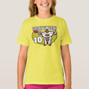 Kind ist 10. Geburtstag Heute bin ich zehn! Niedli T-Shirt