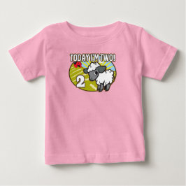 Kind ist der zweite Geburtstag Heute bin ich zwei! Baby T-shirt