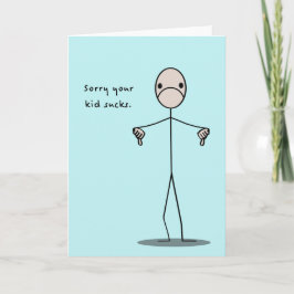 Kind ist zum Kotzen Karte