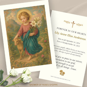 Kind Jesus Lamb Beerdigungsgebet