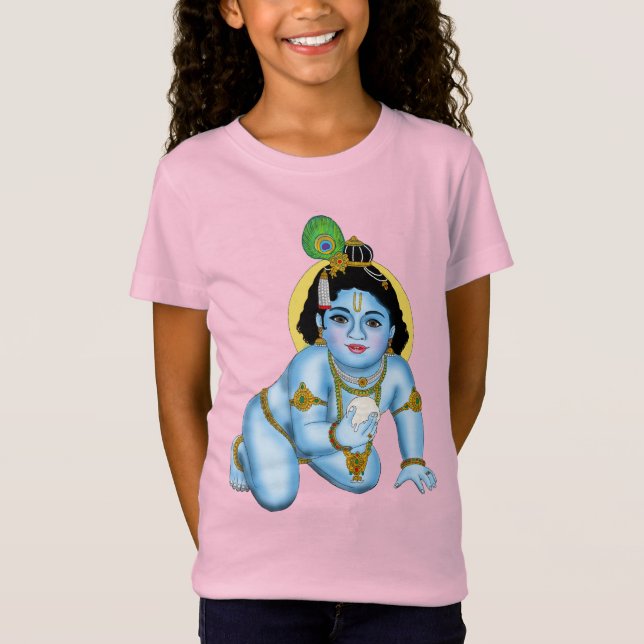 Kind Krishna T-Shirt (Vorderseite)