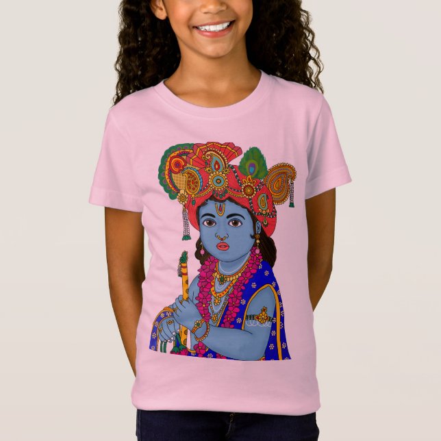 Kind-Krishna-T-Shirt T-Shirt (Vorderseite)