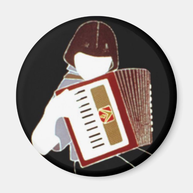 Kind mit Accordion Magnet (Vorne)