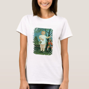 Kind mit einer Marionette, c.1903 (Öl auf T-Shirt