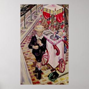 Kind mit Eiscreme Poster