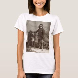 Kind mit Hund, C1885 T-Shirt