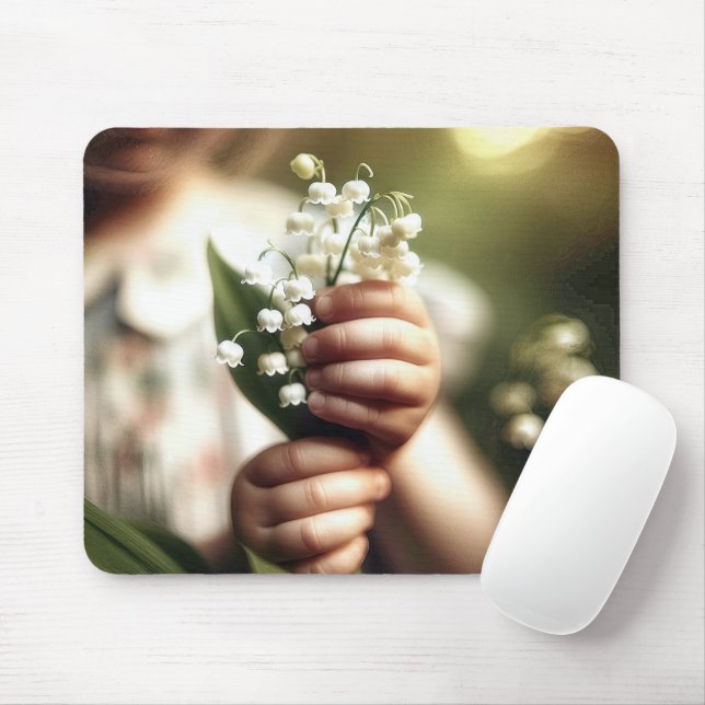 Kind mit Lilie des Tal Bunch Mousepad (Mit Mouse)