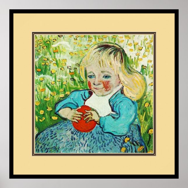 Kind mit Orange, 1890. Vincent van Gogh Poster (Vorne)
