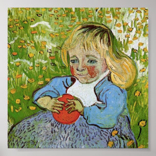 Kind mit Orange Van Gogh Fine Art Poster