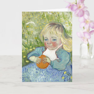 Kind mit Orange, Vincent Van Gogh Karte