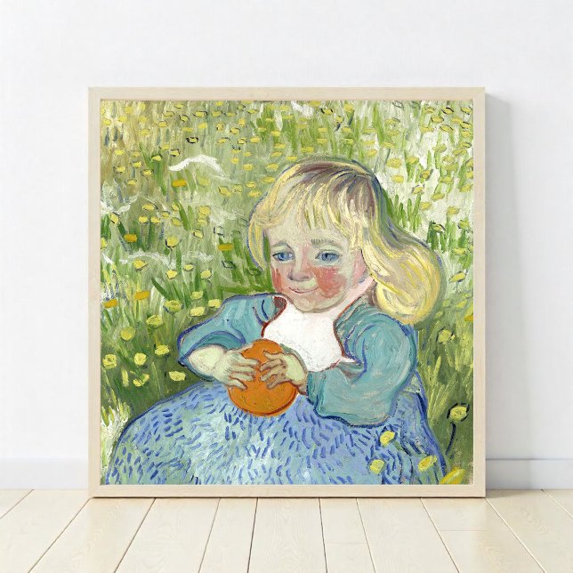 Kind mit Orange von Vincent Van Gogh Poster (Von Creator hochgeladen)