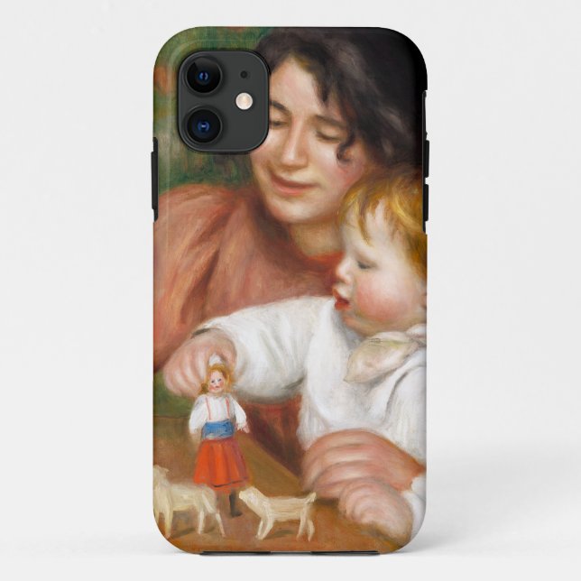 Kind mit Spielzeug von Auguste Renoir Case-Mate iPhone Hülle (Rückseite)