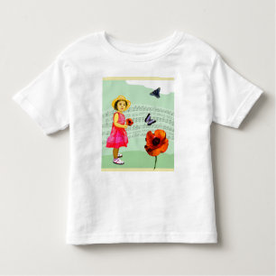 Kind: Musik der Liebe I! Mohnblumenschmetterlinge Kleinkind T-shirt