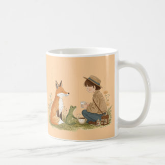Kind_Ones Morning Mug – Fox & Frog Whimsical Art Kaffeetasse