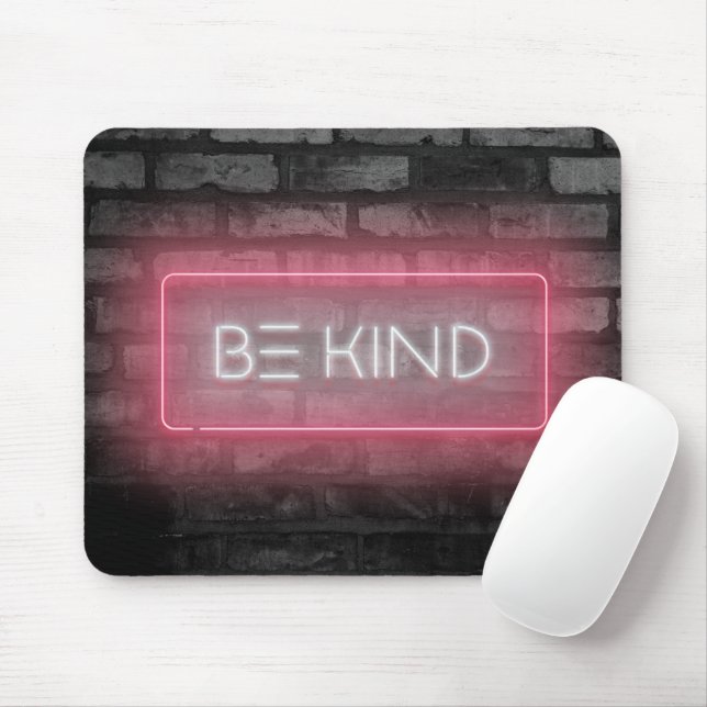 KIND Pink Neon Signing Mouse Pad Mousepad (Mit Mouse)