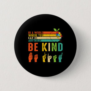Kind selber Gebärdensprache Handautismus Sensibili Button