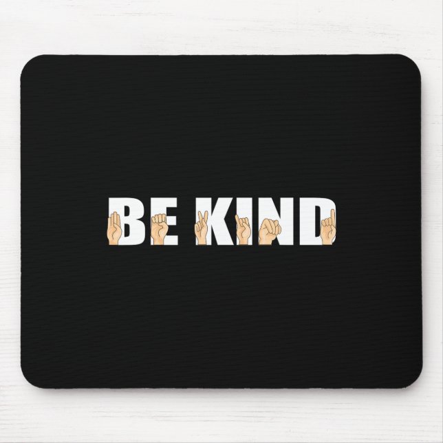 Kind Sign Language Deaf Mousepad (Vorne)