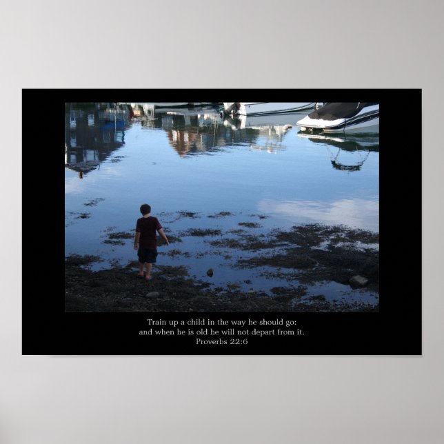 Kind, trainiere ein Kinderposter Poster (Vorne)