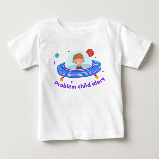 Kind-UFO-Problem Baby T-shirt (Vorderseite)