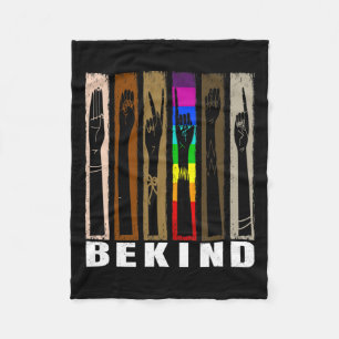 Kind Usa Gebärdensprache Lehrer Lgbtq Fleecedecke