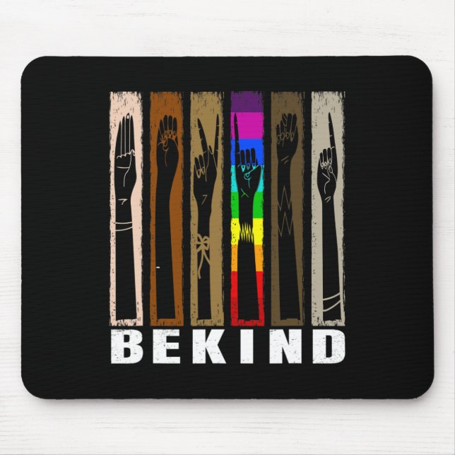 Kind Usa Gebärdensprache Lehrer Lgbtq Mousepad (Vorne)