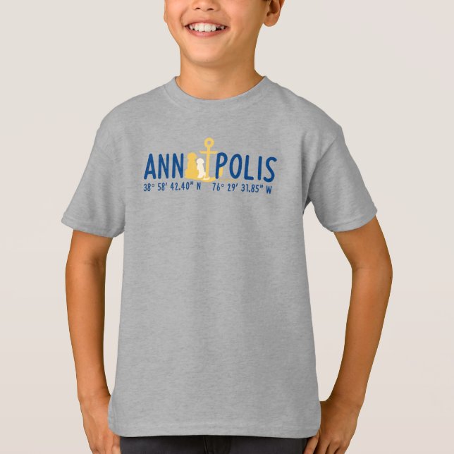 Kind verankert in Annapolis-T - Shirt (Vorderseite)